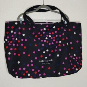 Kate Spade Black Polka Dot Large Tote